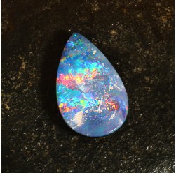 12 Ct Australian Opal Doublet, Loose Stone, Multi Fire #LXS001