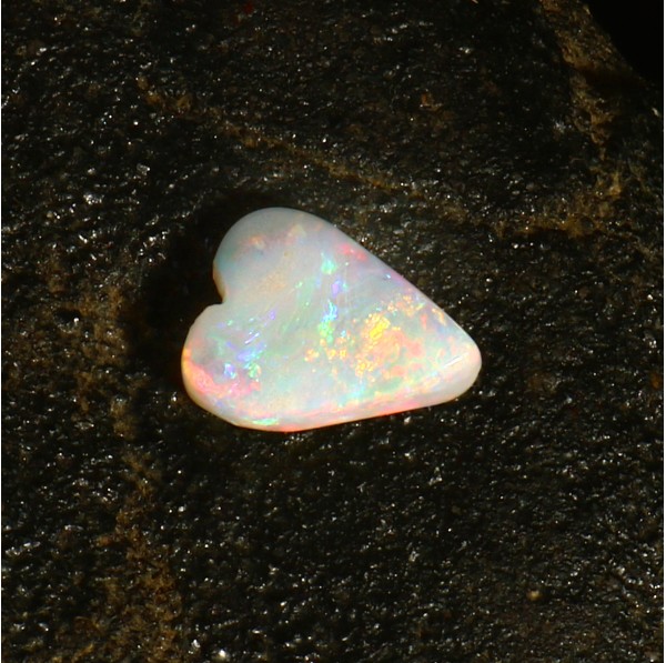 2.7 Ct Australian Solid Fire Opal, Fancy Loose Stone, Ready to Set in Jewelry #LXS019